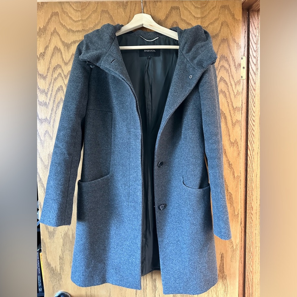 Babaton Gray Pea Coat